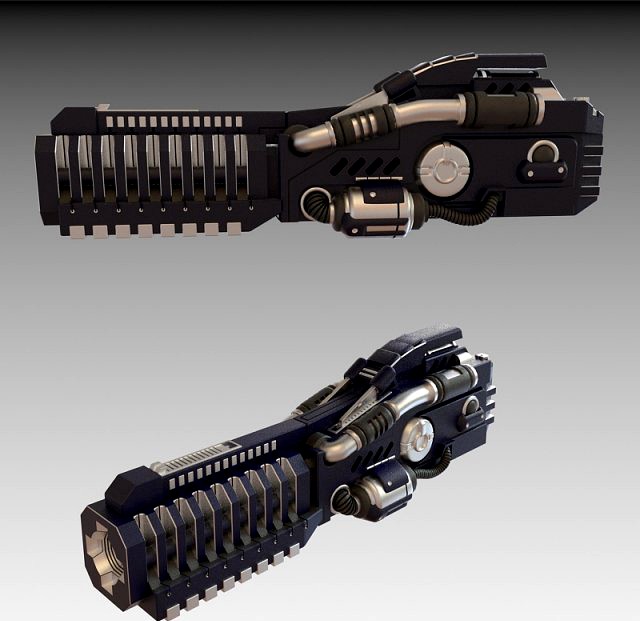 Gauss gun 3D Model