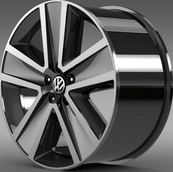 VW CrossPolo 2011 rim 3D Model