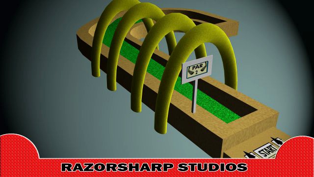 Mini Golf Alphabet J Hole 3D Model