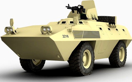 Fiat 6614 APC 3D Model