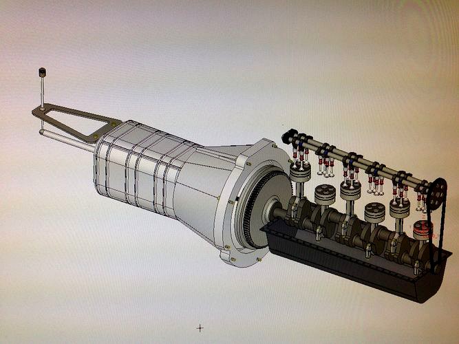 6 Cylinder engine and gearbox