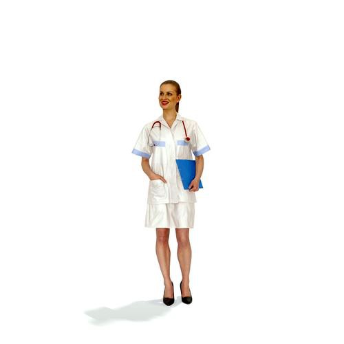 Smiling Nurse With Hand In A Pocket WWom0307-HD2-O01P01-S