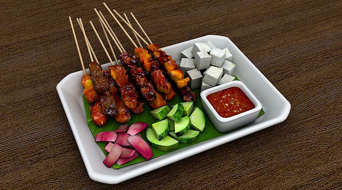 Satay Malay Skewered Meat