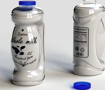 Milk bottle 2L 1st concept