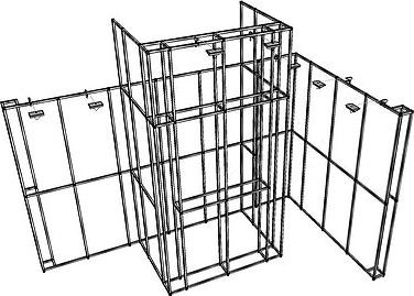 The exhibition portable T3 airframe little stand 141