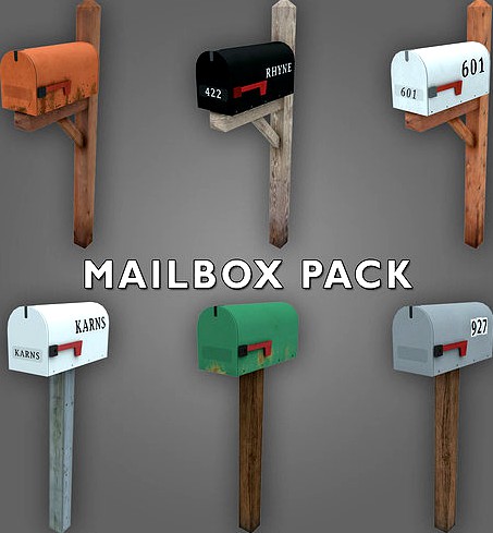 Low-poly Mailbox Pack