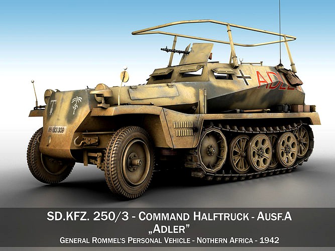 SD KFZ 250 3 - Adler - Halftrack command variant
