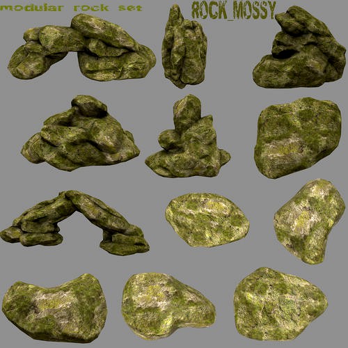 rock  mossy