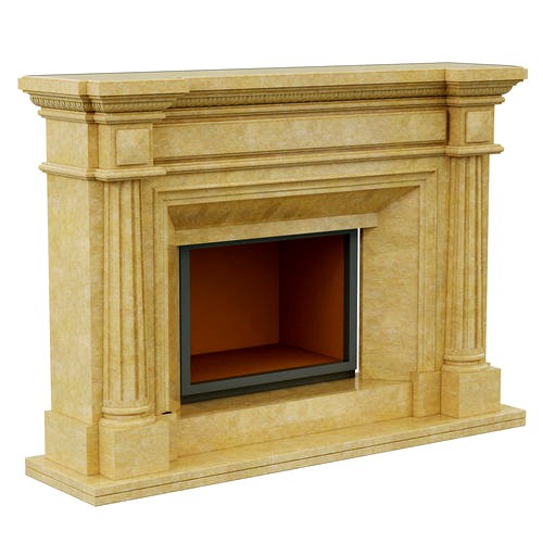 classic marble fireplace