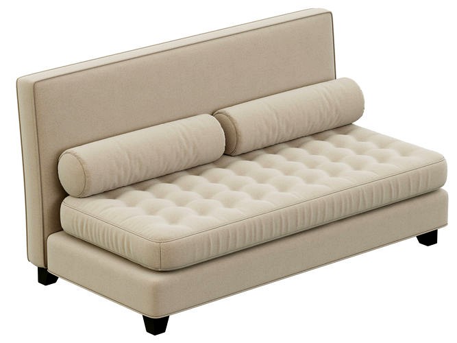 RH Teen Rylin Tufted Velvet Armless Loveseat