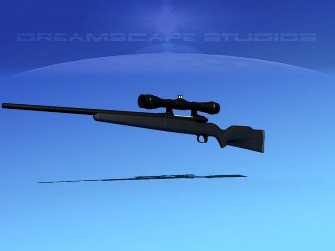 243 Rifle with Scope