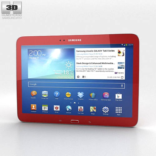Samsung Galaxy Tab 3 10-1-inch Garnet Red