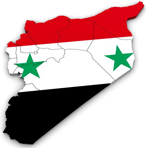 3d Political Map of Syria