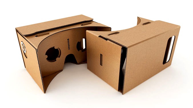 Google cardboard virtual reality headset