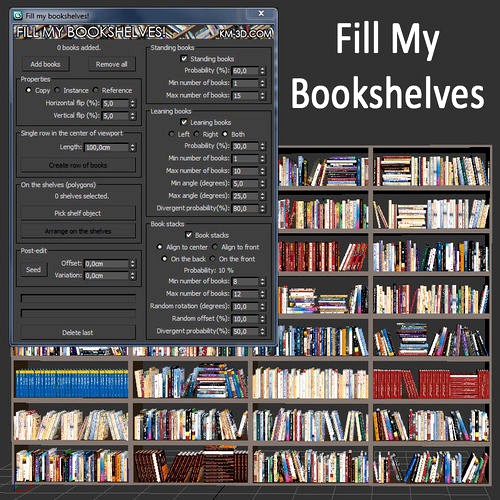 Fill my bookshelves