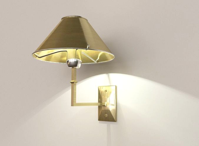 Sconce brushed with lamp