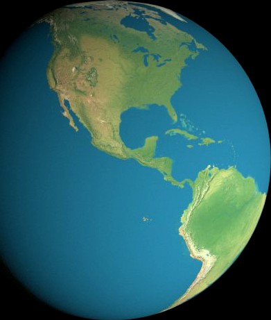 Animated 16K Earth Geographical Model 3D Model