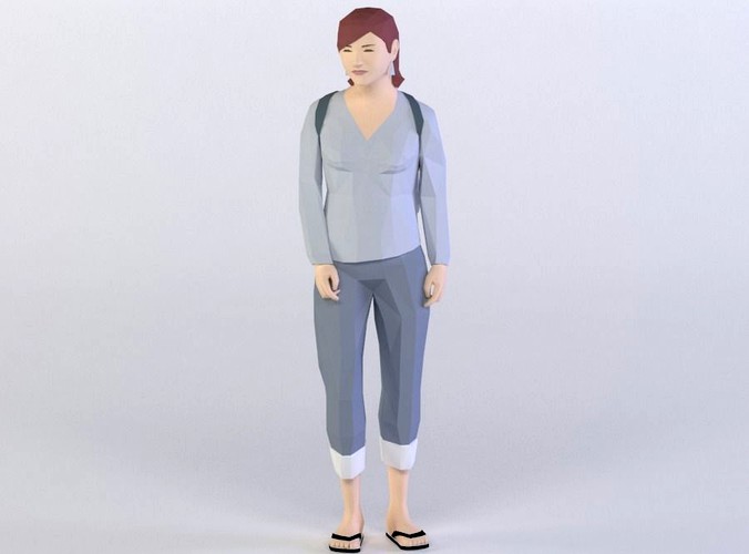 STUDENTS (FEMALE) 3D MODEL