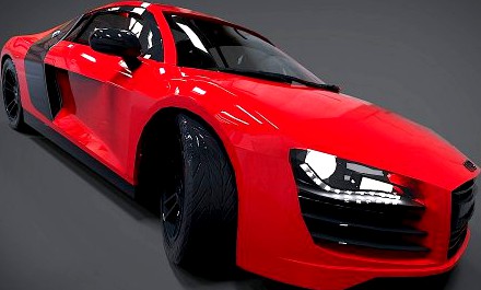 Audi R8 3D Model