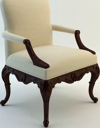 Ralph Lauren Home - Crested Arm Chair