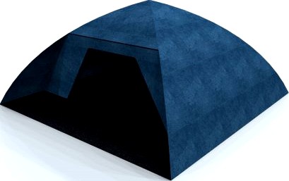 Blue tent 3D Model