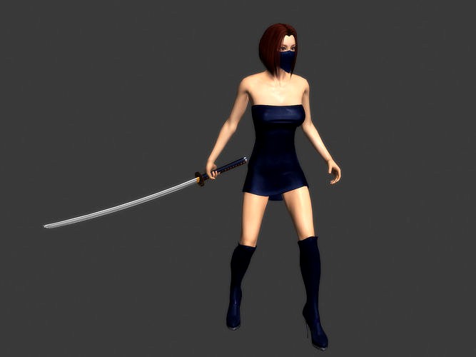 3Dfoin - Female Ninja