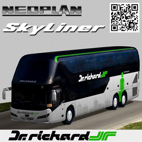 Neoplan Skyliner bus Dr Richard livery