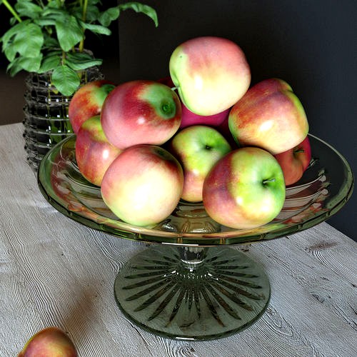 Apples in a vase