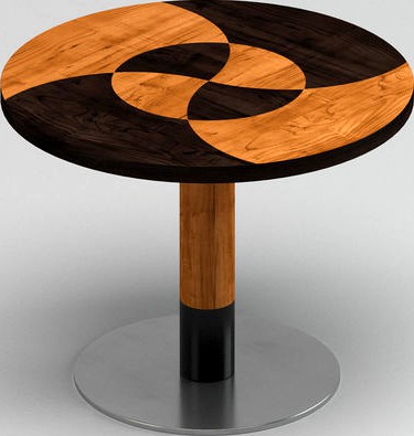 Black & Light Oak Coffee Table