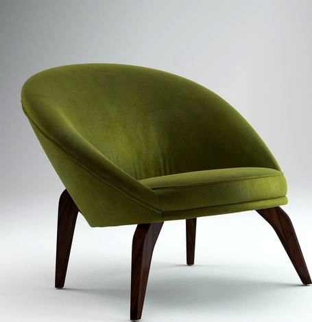 Jean Royere Green Chair