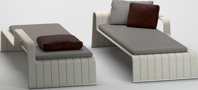 Modern grey bed