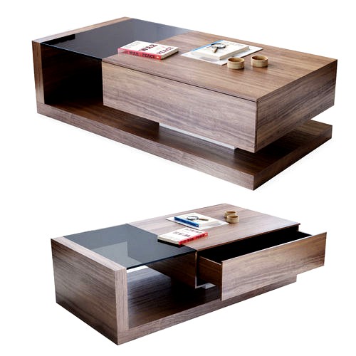 Jual Cube walnut coffee table