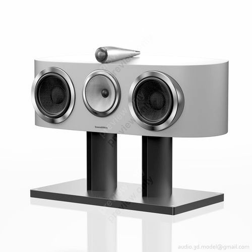 Bowers and Wilkins HTM1 D3 Satin White on FS HTM D3 Silver