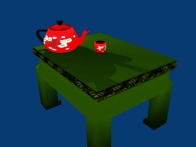 Tea assets 3d model