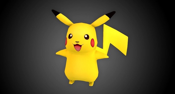 Low poly Pikachu