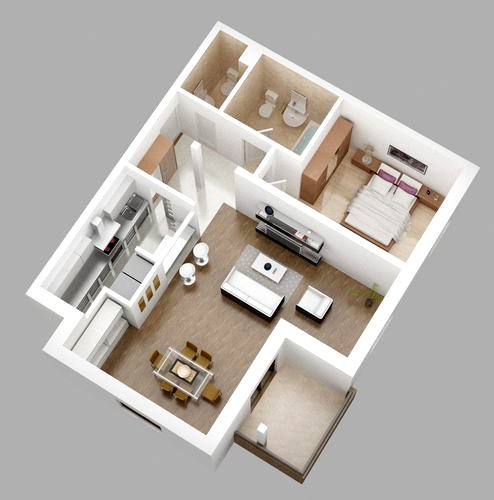 Flat interior