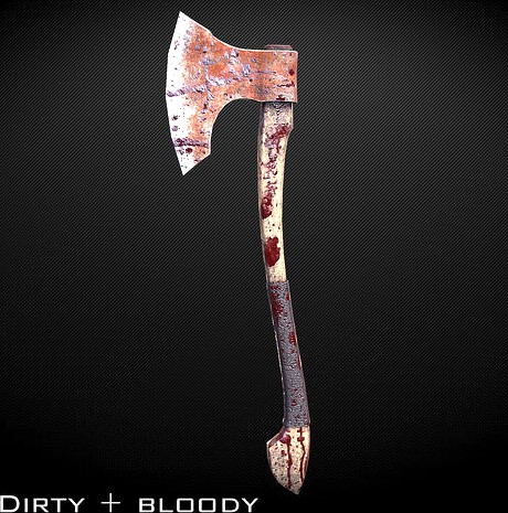 Long Axe low-poly variant 2