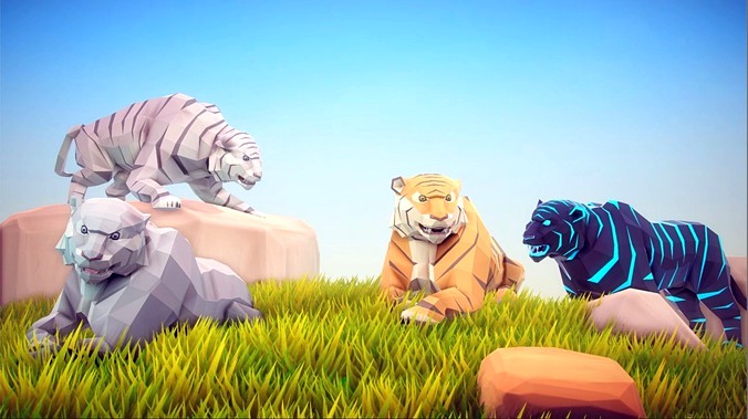 Poly Art Tiger