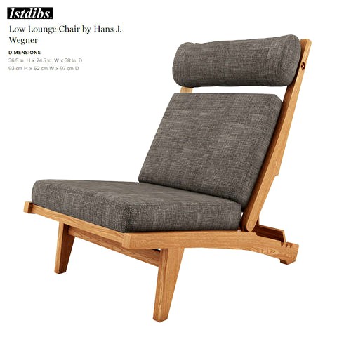 Low Lounge Chair by Hans J  Wegner