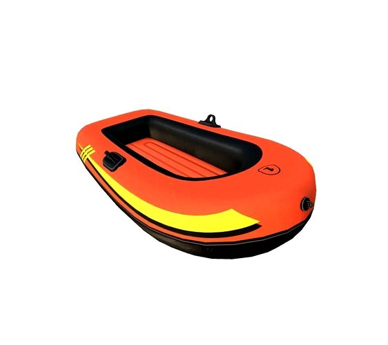 Rubber dingy - 2k PBR lit and baked lighting