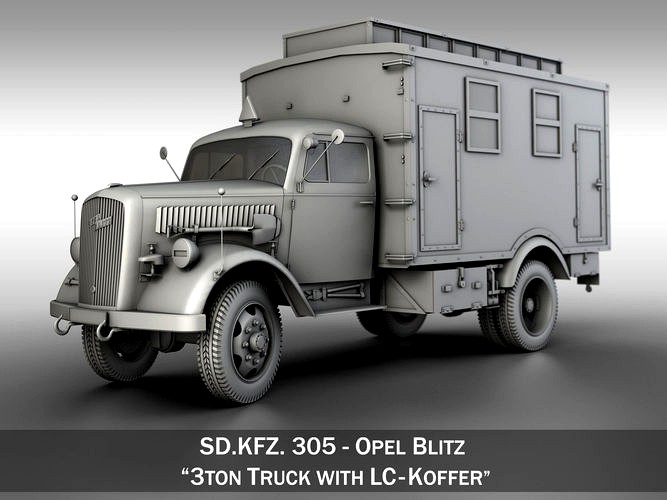 Opel Blitz - 3t  Ambulance Truck with EC Koffer