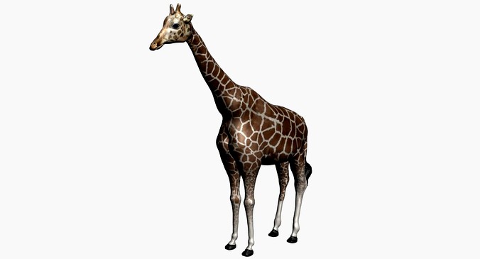 giraffe with clean topology and nice texture