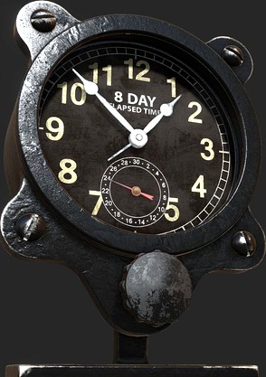 WWII Aircraft Clock