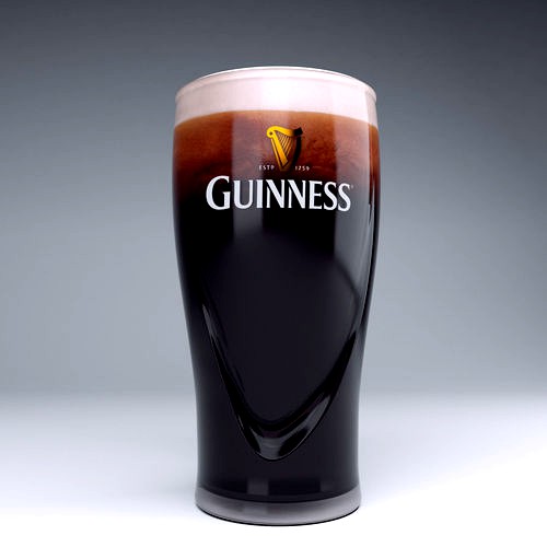 Guinness beer glass