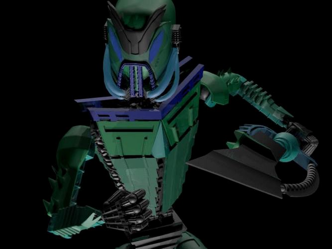 Robot Battle Model - Plasma RIGGED