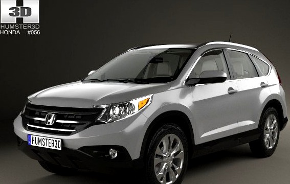 Honda CRV US with HQ interior 2012 3D Model