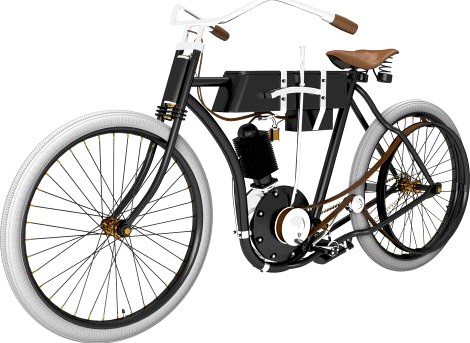 Harley Davidson 1908 3D Model