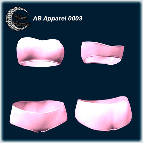 VM A0003 -  Strapless bra and low-rise pantie - bikini underwear