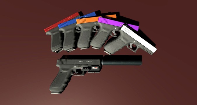 Diverse PBR Handgun