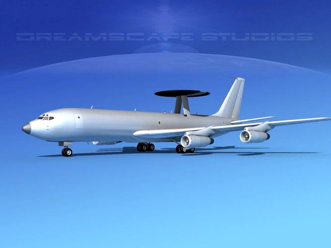 Boeing E-3B AWACS Bare Metal
